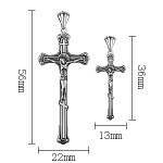 990 Pure Silver Classic Cross Pendant